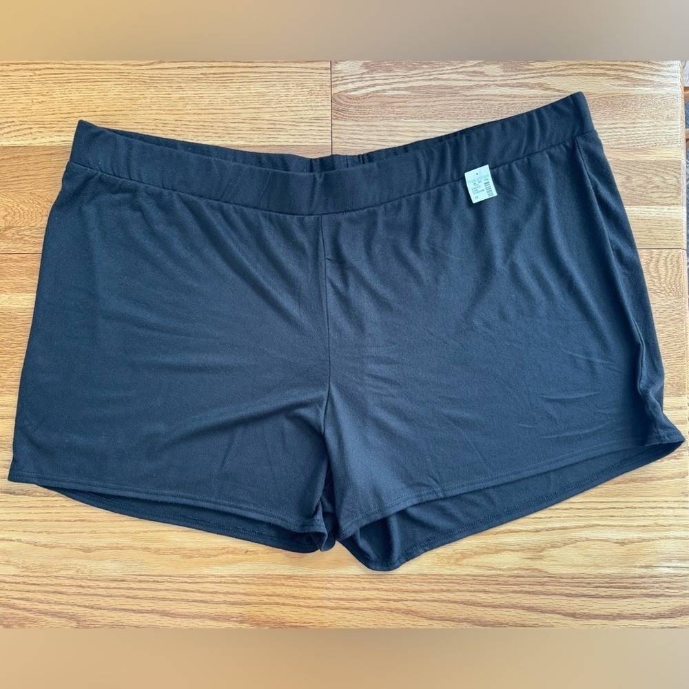 Maurices NEW Charcoal Black Knit Comfy Lounge Sleep Shorts Size 4X NWT